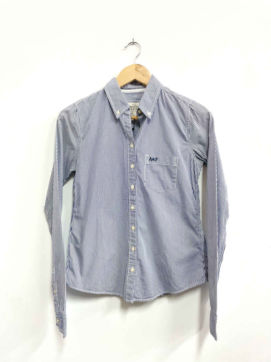 Blusa rayas azul con blanco - Abercrombie - Talla S