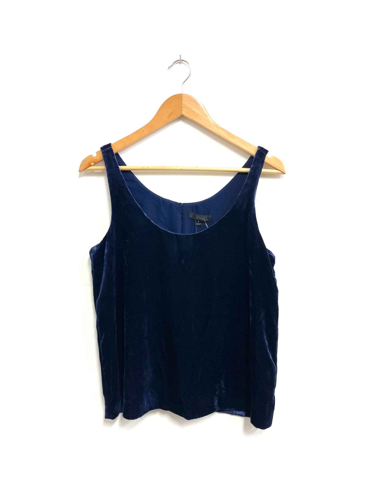 Top azul satinado - J.Crew - Talla S
