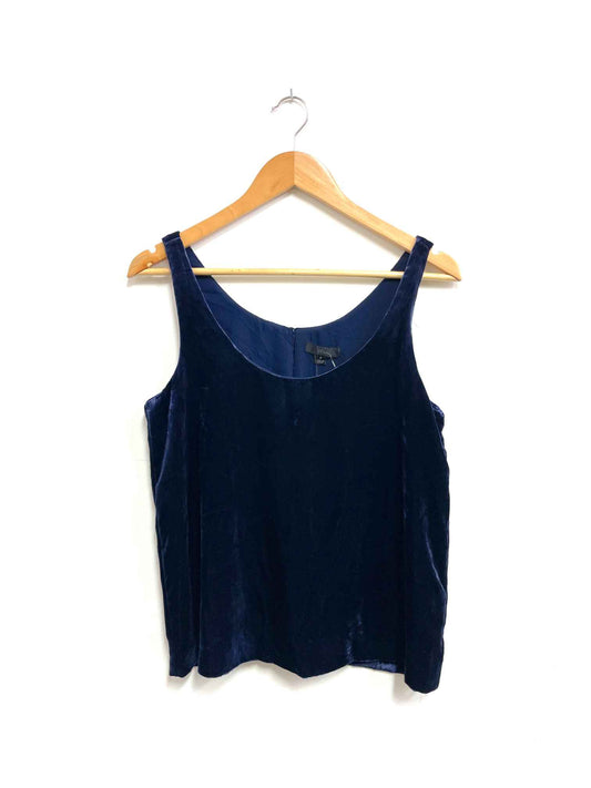 Top azul satinado - J.Crew - Talla S