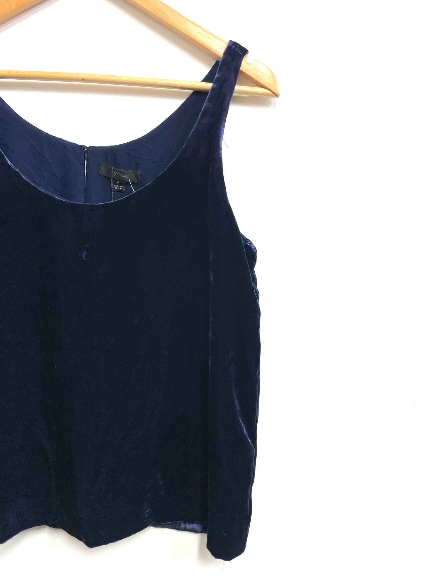 Top azul satinado - J.Crew - Talla S