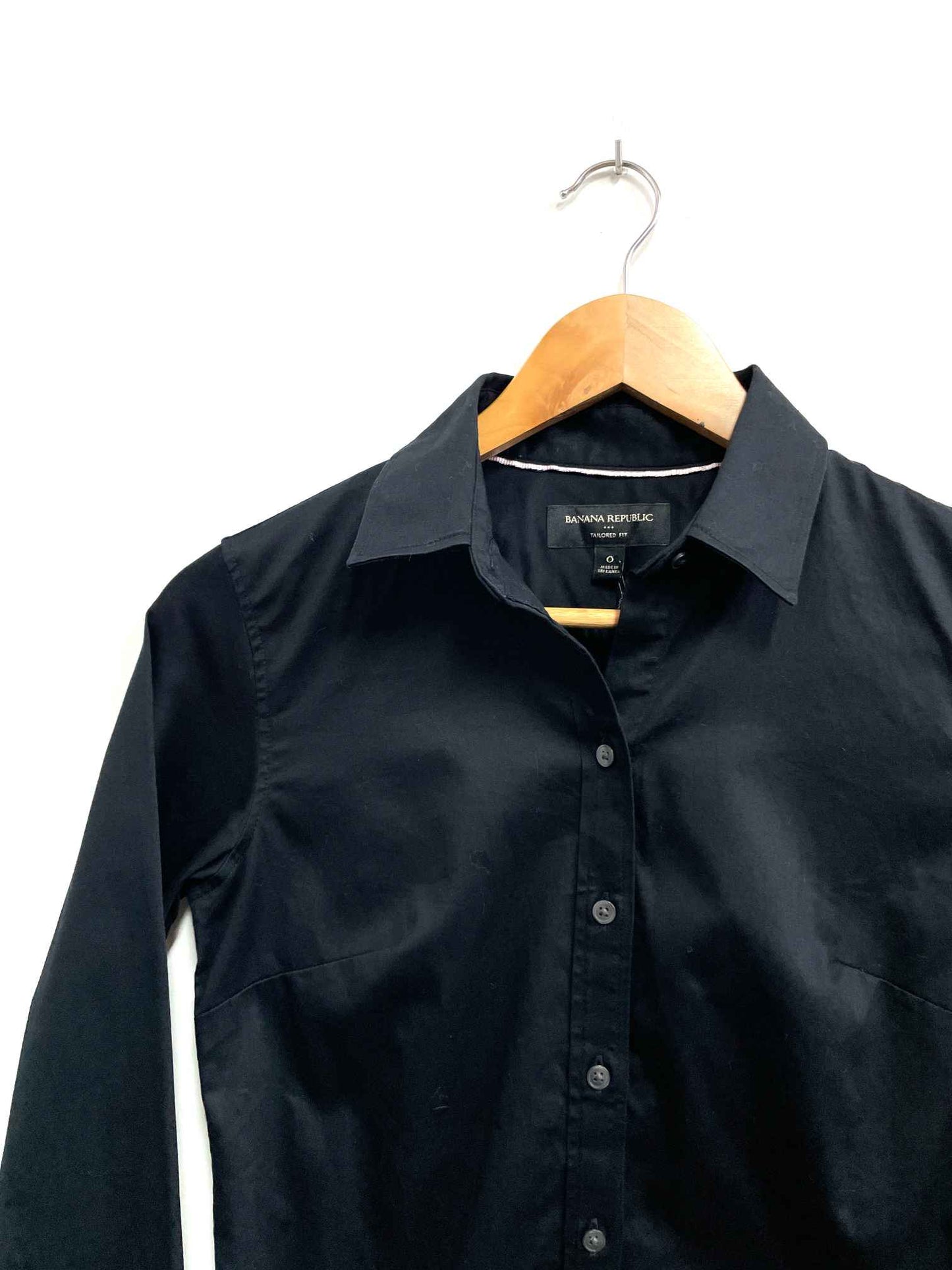 Blusa negra - Banana Republic - Talla S