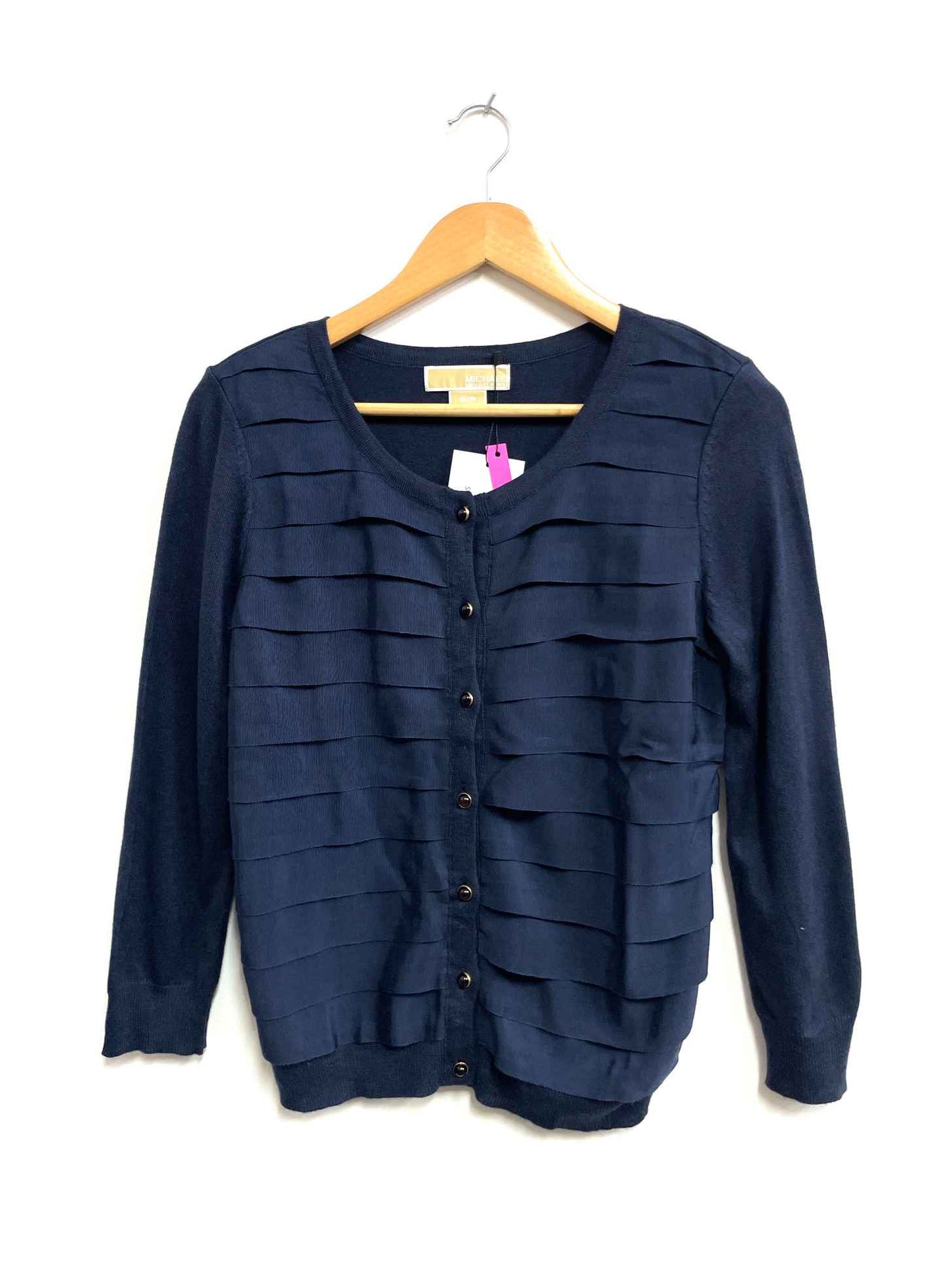 Chompa azul botones rojos - Michael Kors - Talla S