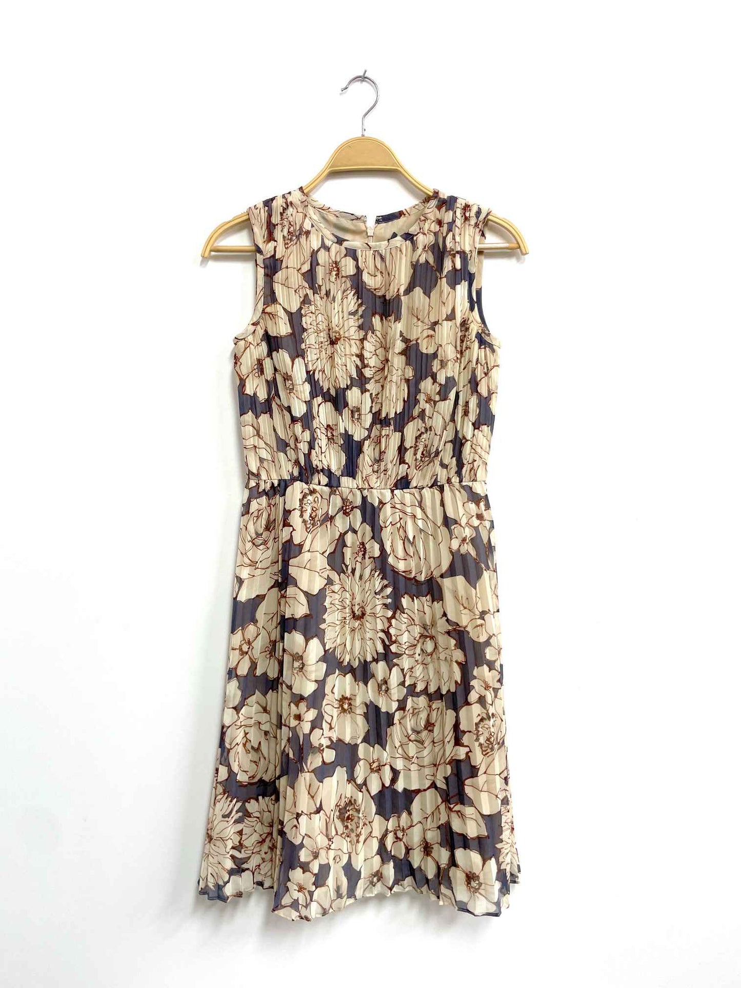 Vestido flores beige - Ellen Tracy - Talla S