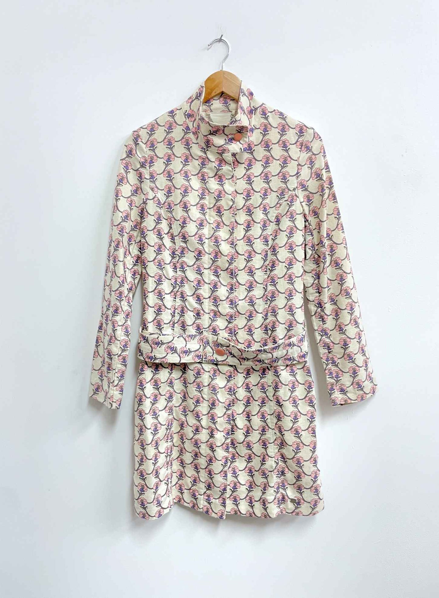 Saco beige flores lilas y rosas - Ted Baker - Talla S