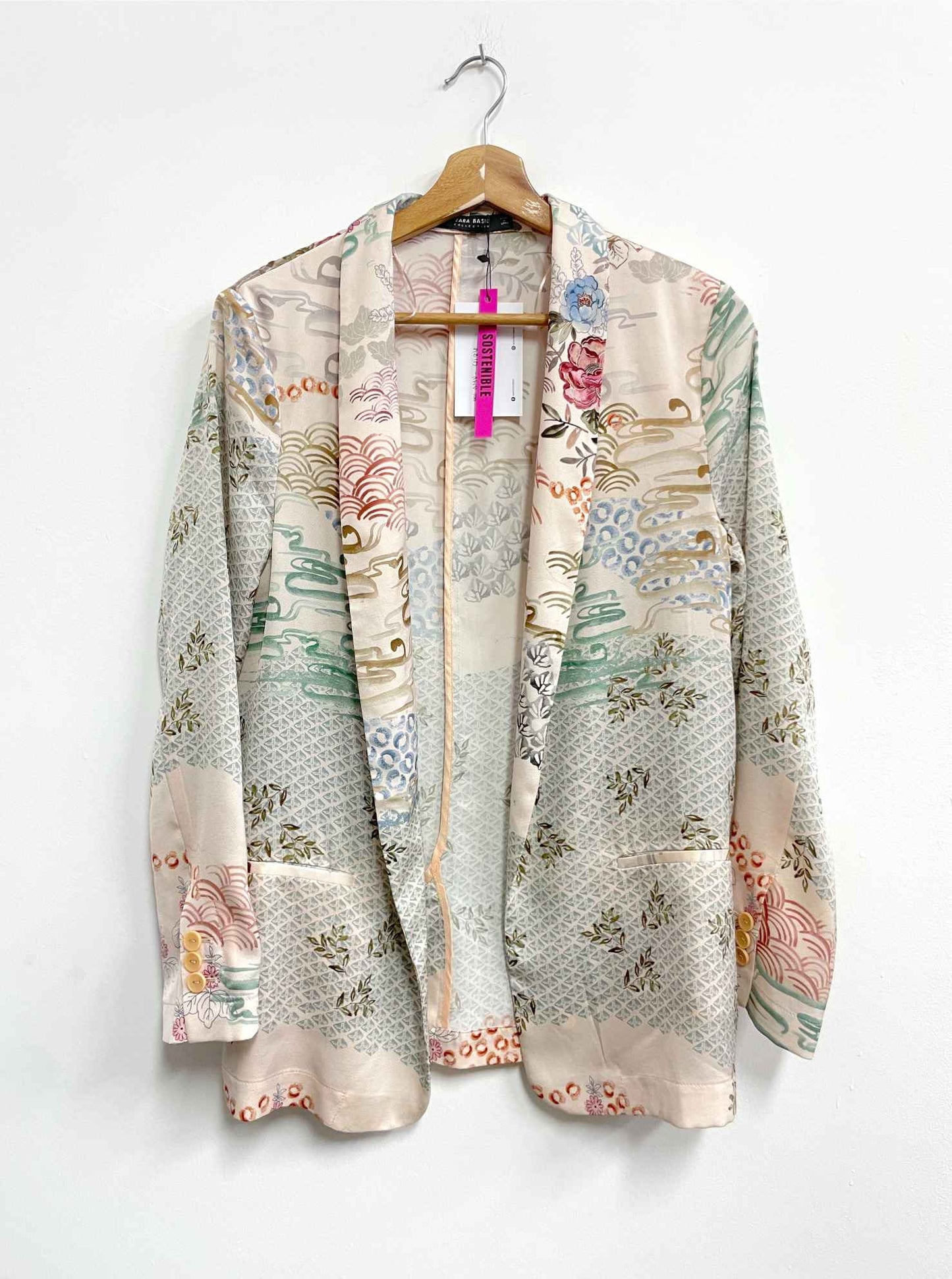 Blazer multicolor pastel - Zara - Talla S