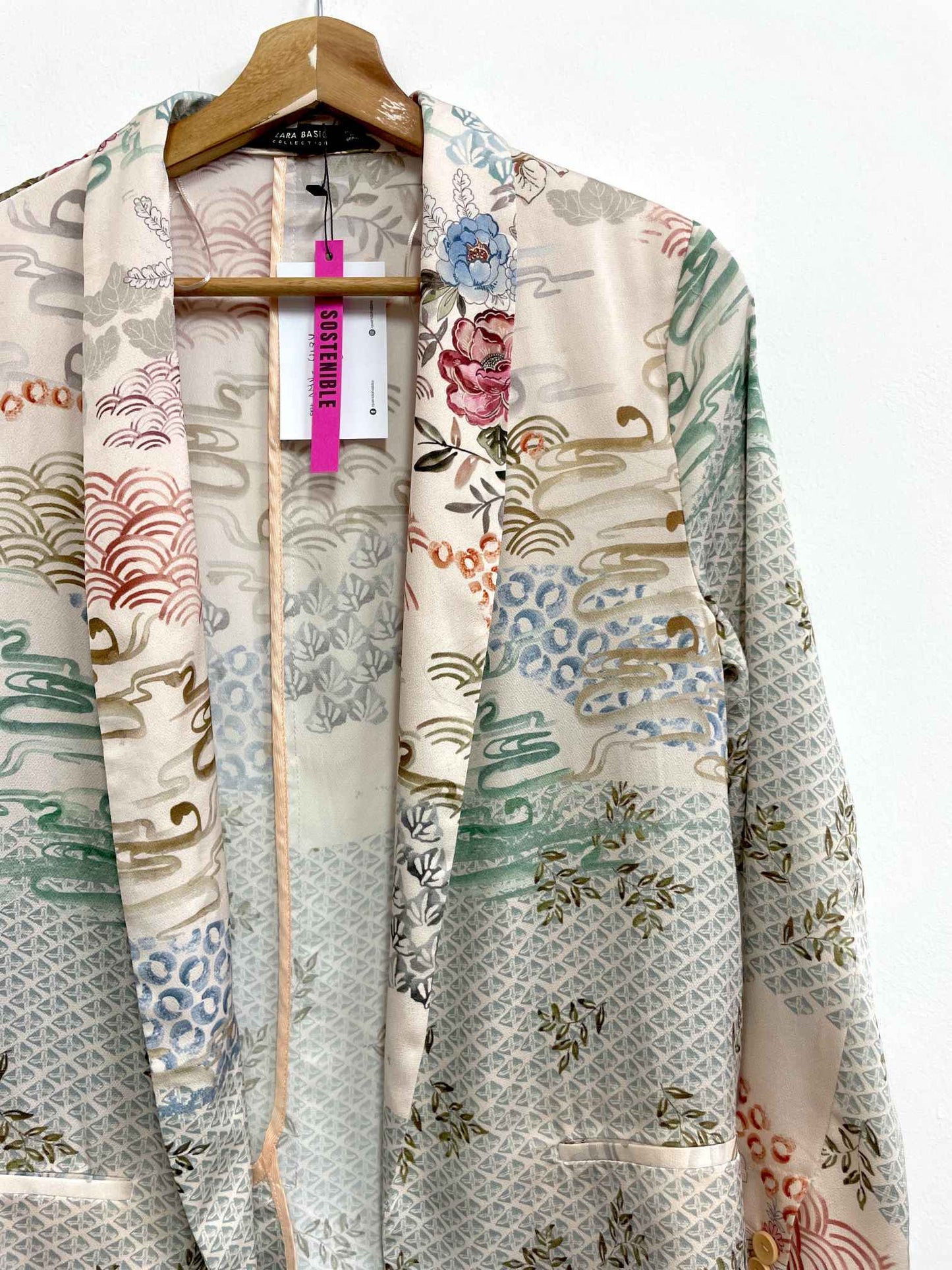 Blazer multicolor pastel - Zara - Talla S