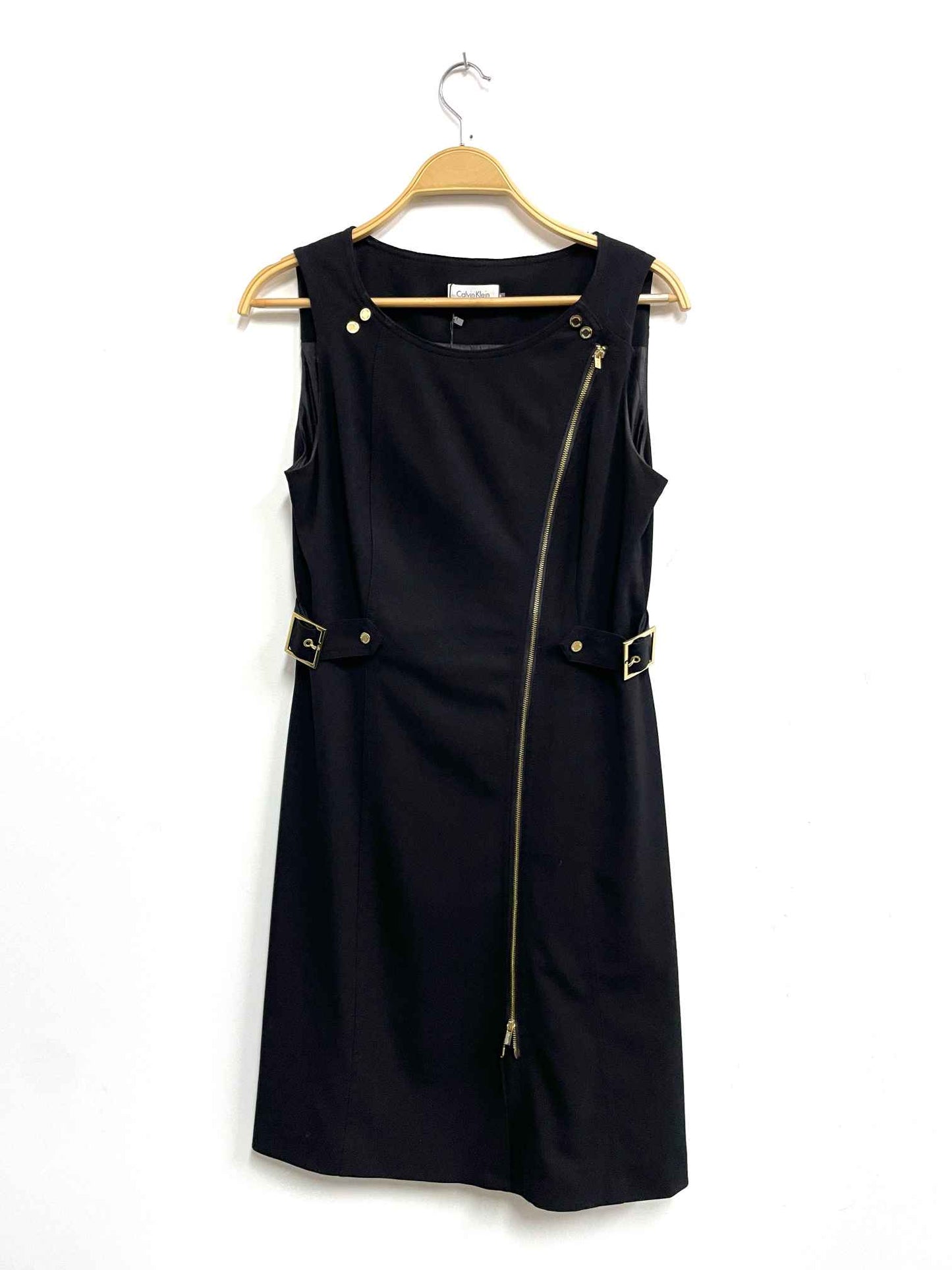 Vestido negro cierre - Calvin Klein - Talla S
