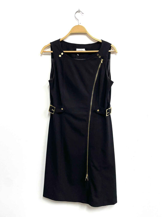 Vestido negro cierre - Calvin Klein - Talla S