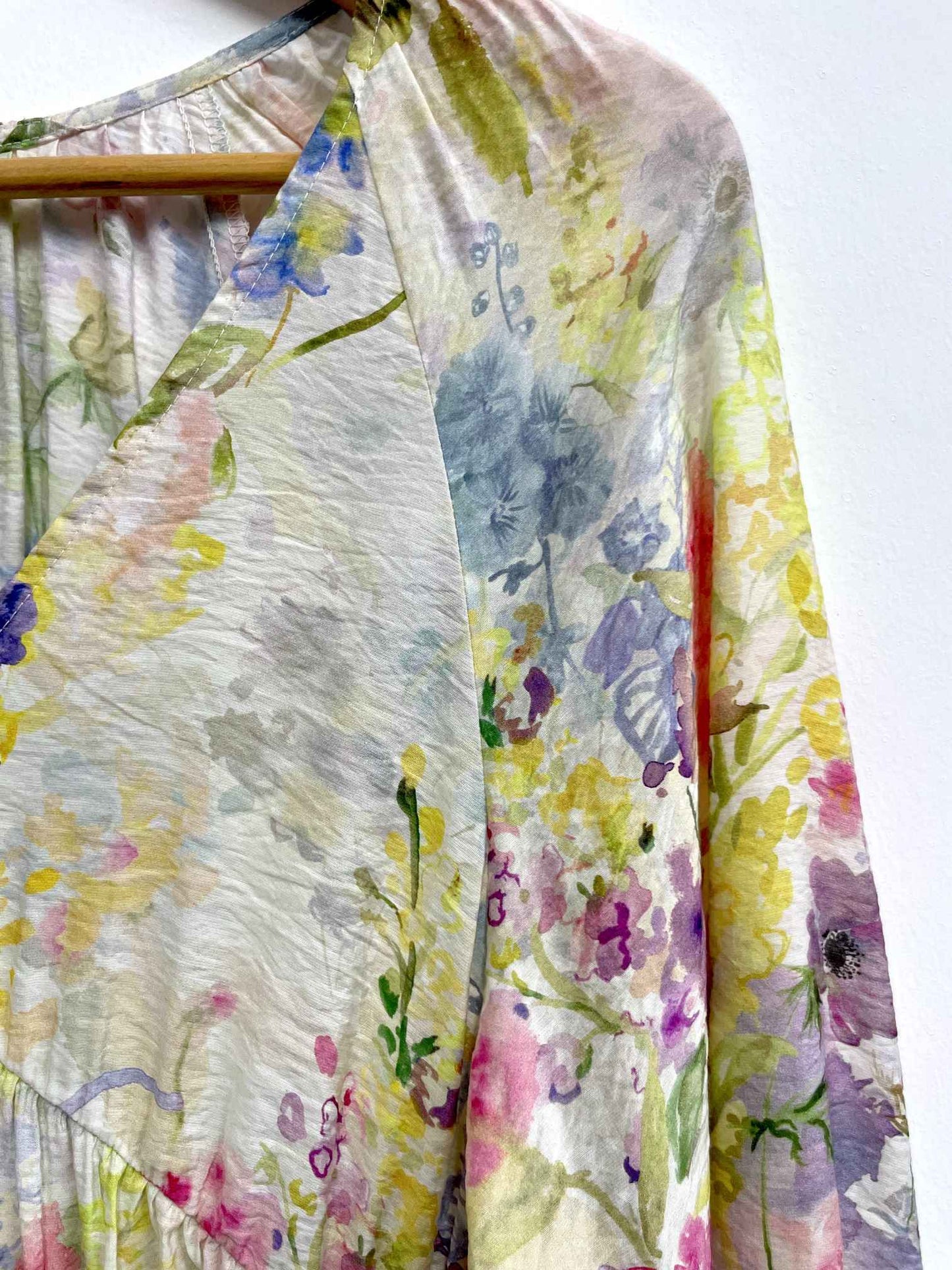 Vestido flores pastel - H&M - Talla S