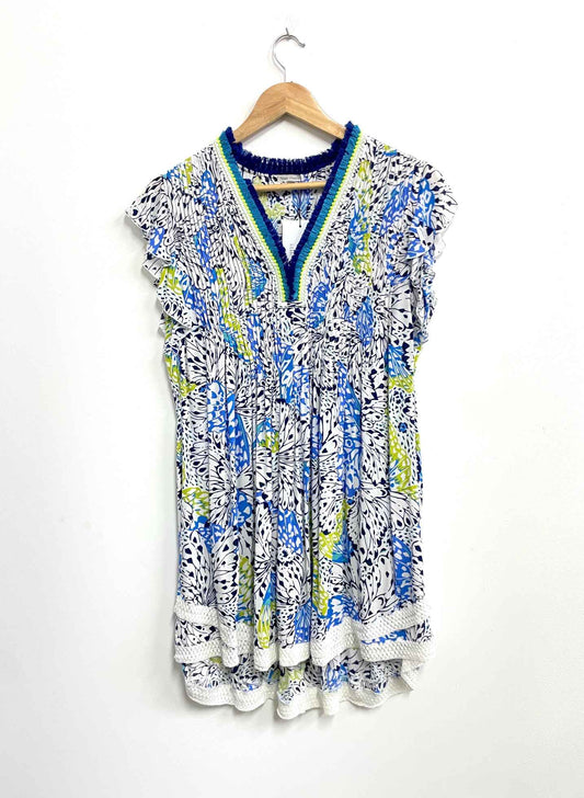 Vestido azul print - Poupette St Barth - Talla S