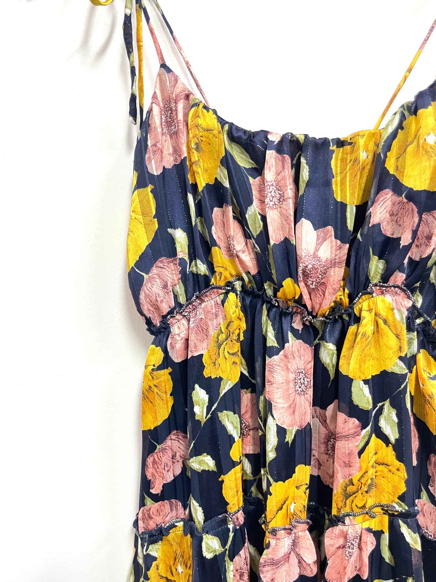 Vestido azul flores - Coco Jolie - Talla S