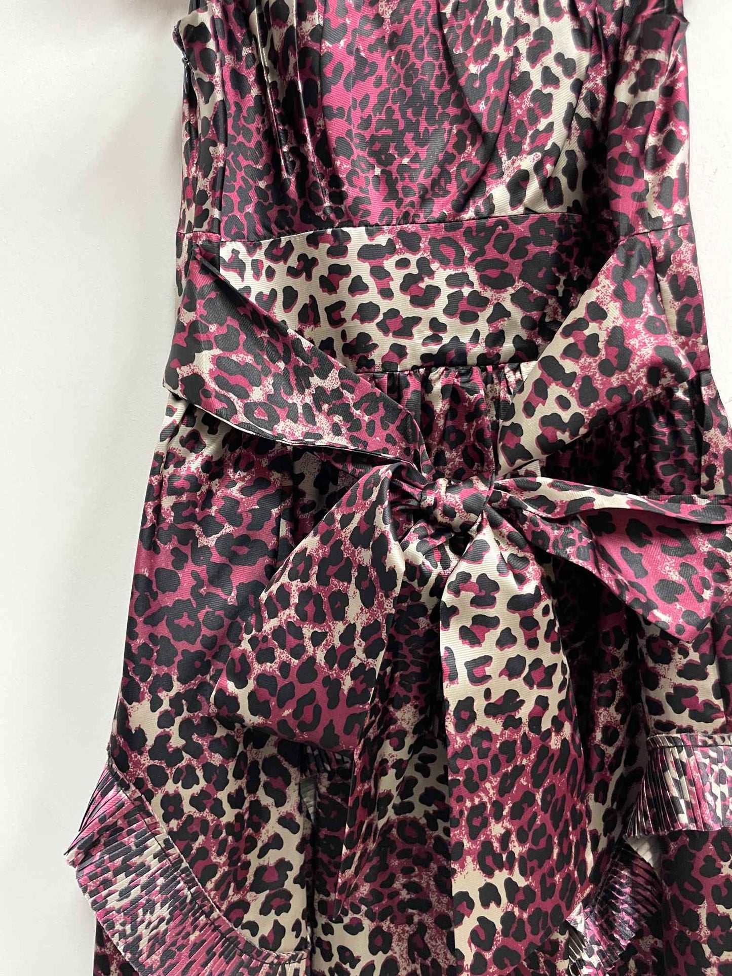Vestido animal print guinda - Talla S