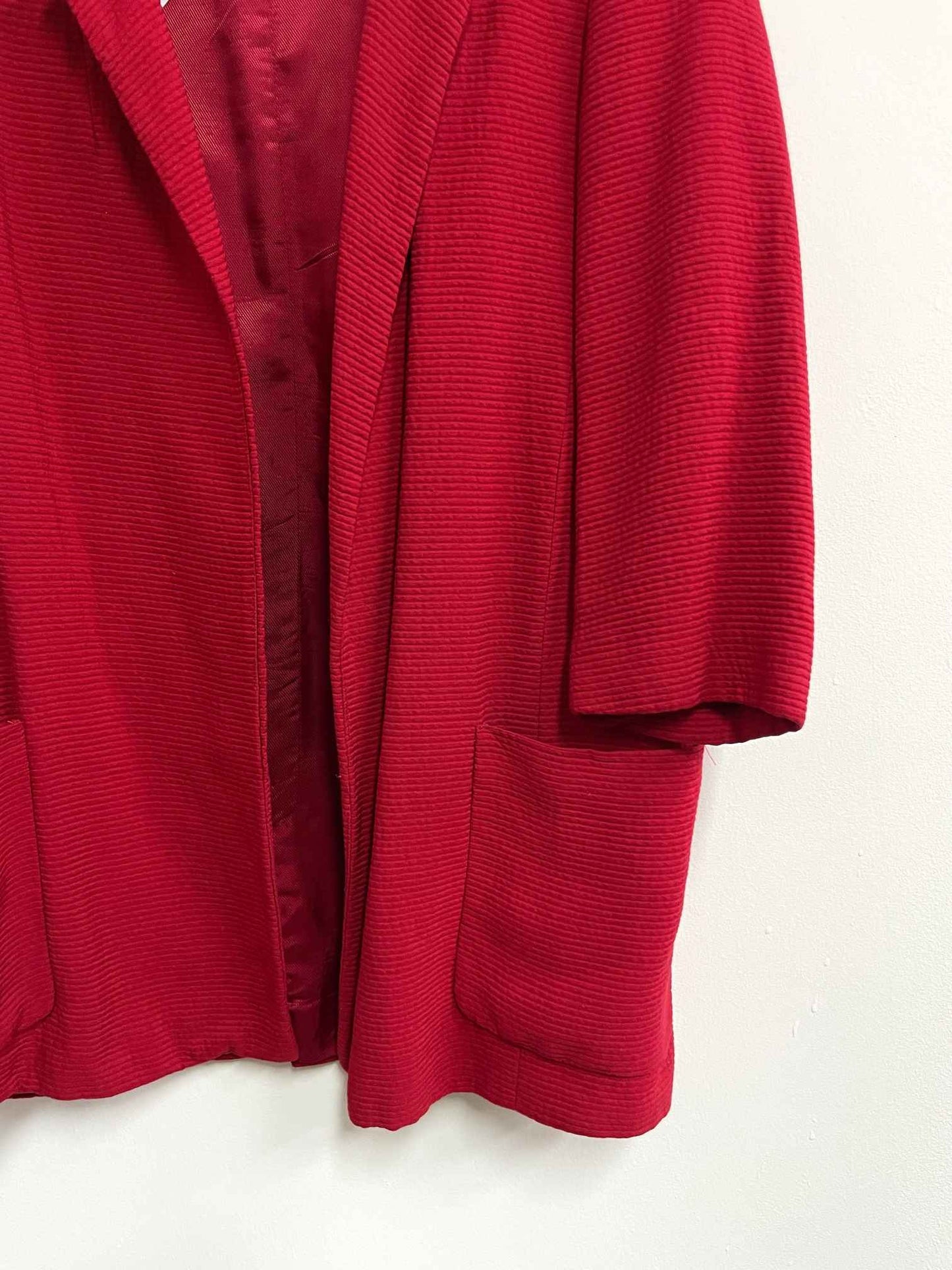 Saco rojo bolsillos - Zara - Talla XS
