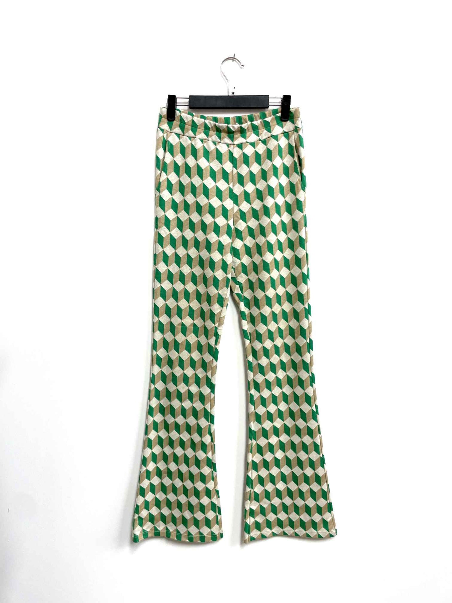 Pantalón cuadros verde - Amalfitana - Talla S