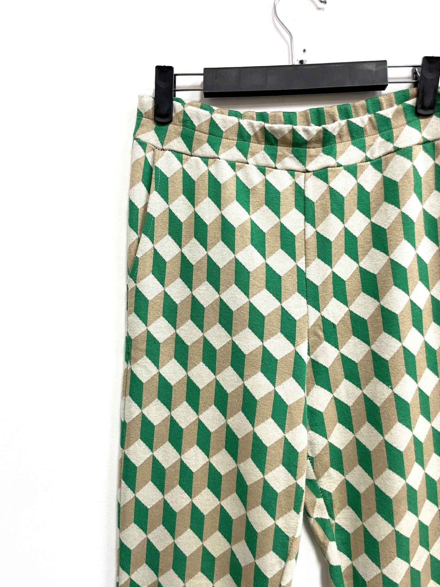 Pantalón cuadros verde - Amalfitana - Talla S