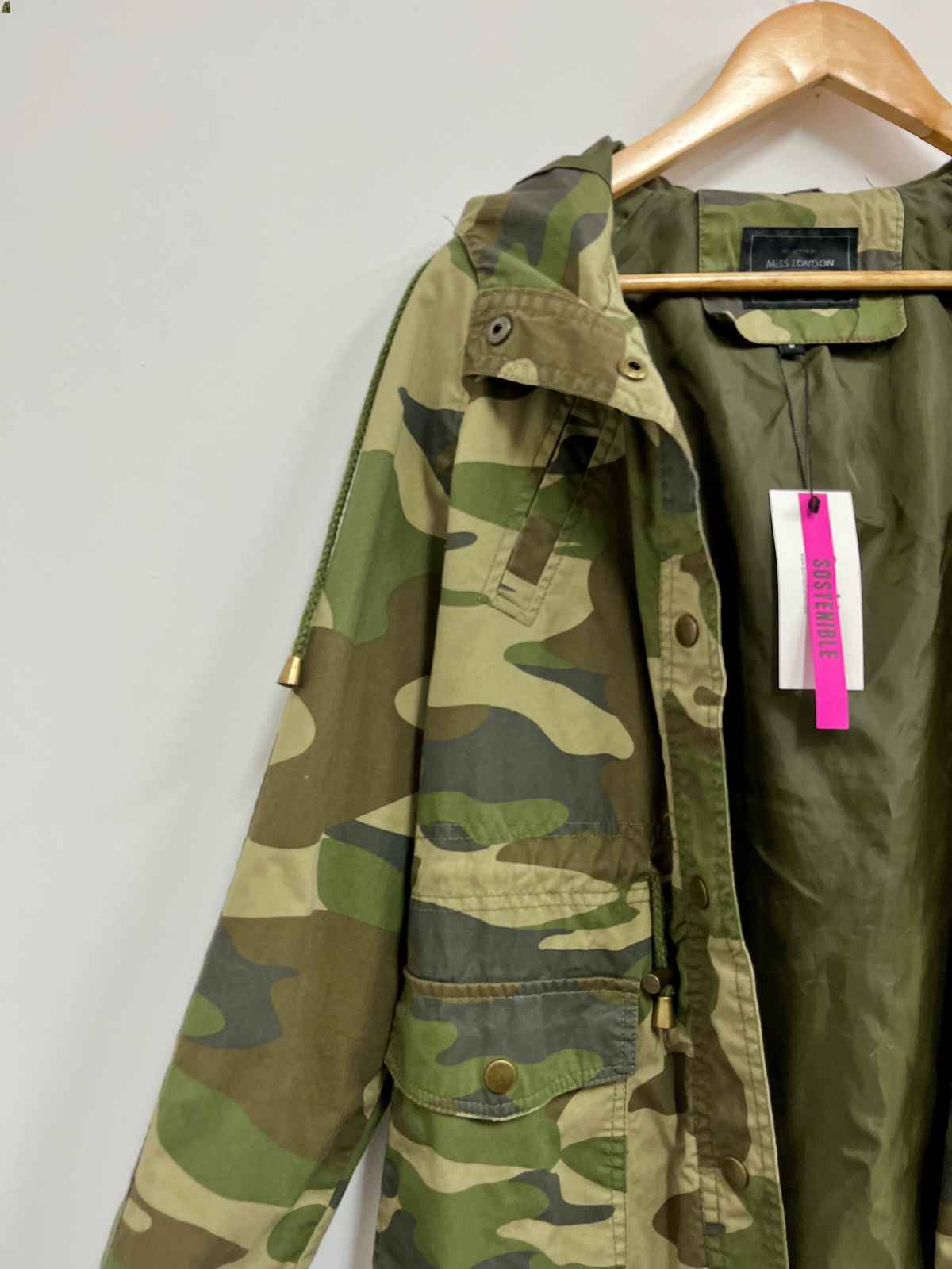 Casaca verde militar - Miss London - Talla M