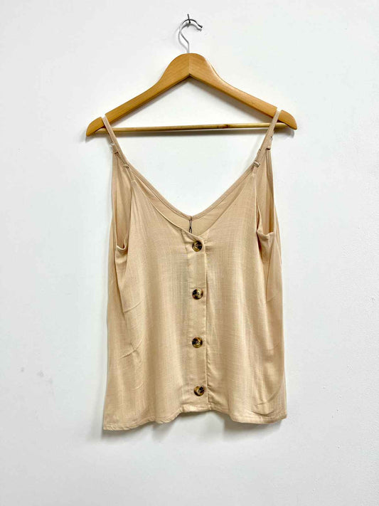 Top crema botones - Talla S
