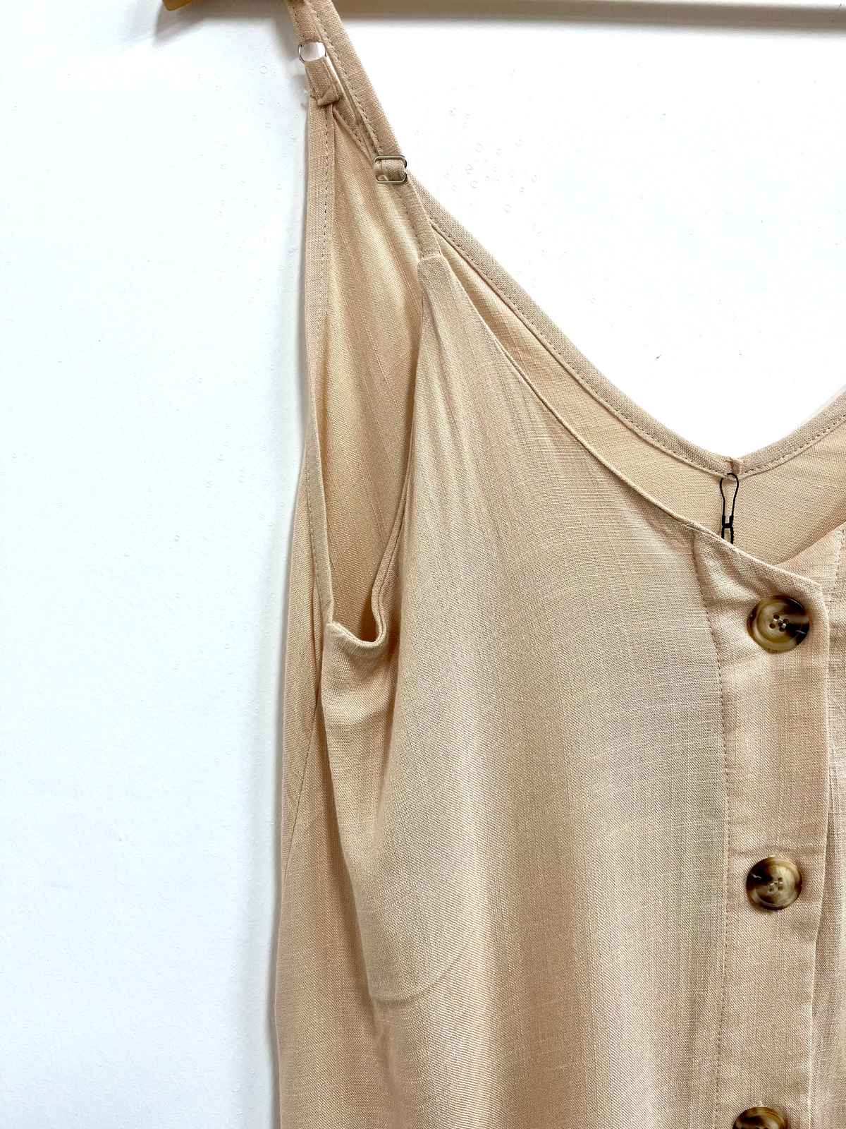 Top crema botones - Talla S