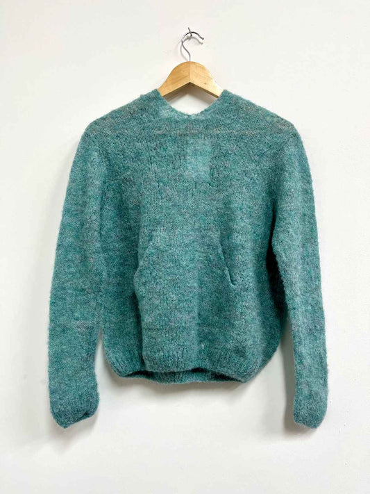 Chompa celeste baby alpaca - Marita Cornejo - Talla S