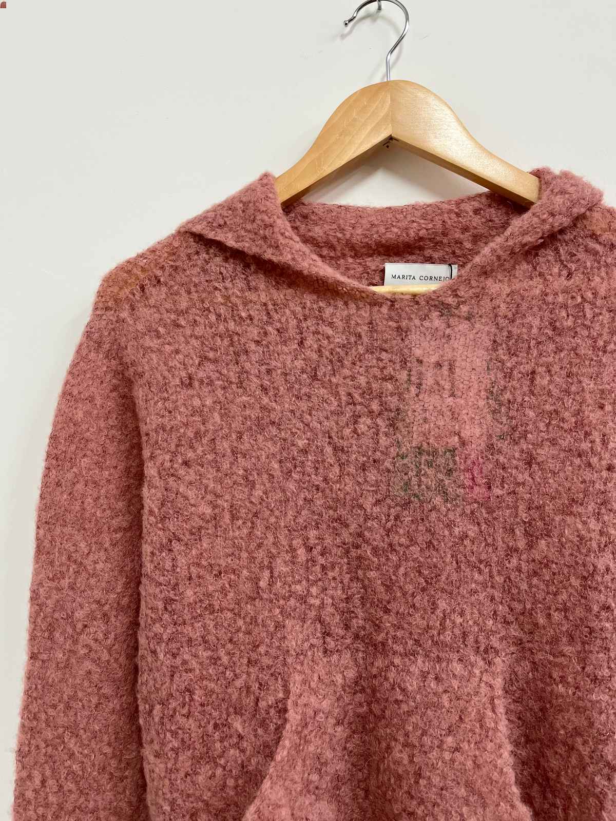 Chompa rosada baby alpaca - Marita Cornejo - Talla S
