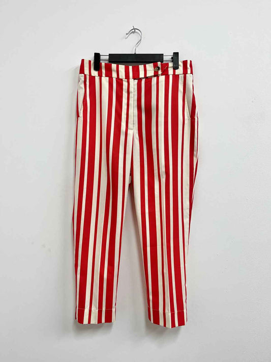 Pantalón rayas rojas y beige - Sandra Weil - Talla 30