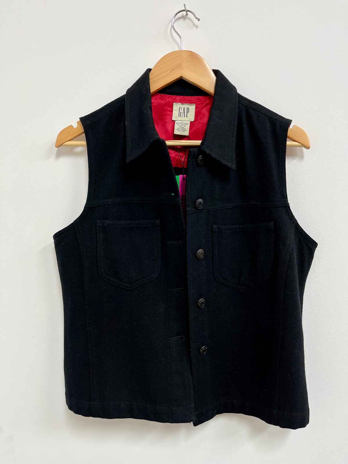 Chaleco negro lana - GAP - Talla M