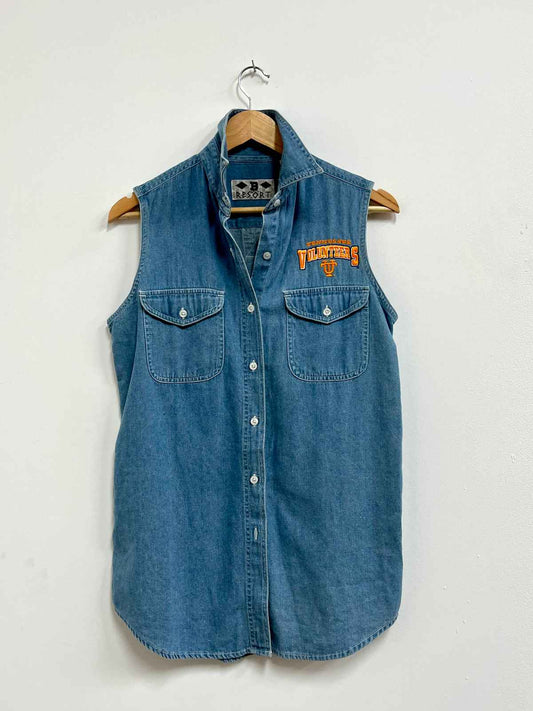 Blusa jean manga cero algodón - Vintage - Talla M