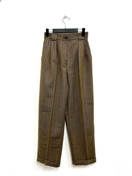 Pantalón verde rayas - Talla S - Mondi