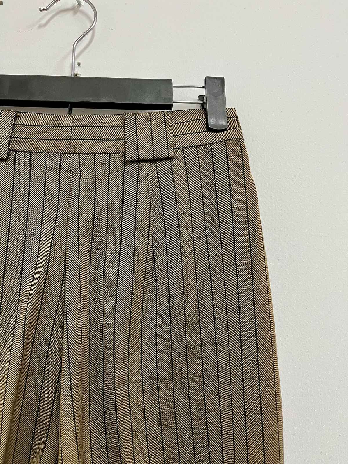 Pantalón verde rayas - Talla S - Mondi